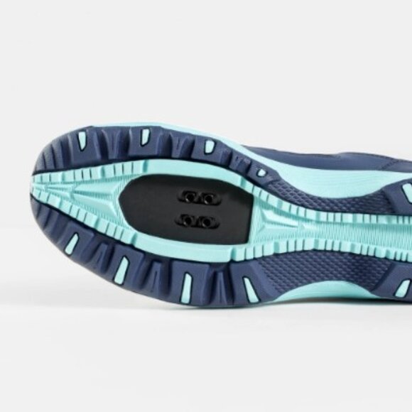 Bontrager SSR Women's Multisport Bike Shoe 42 Blue/Miami Green - Picture 3 of 5